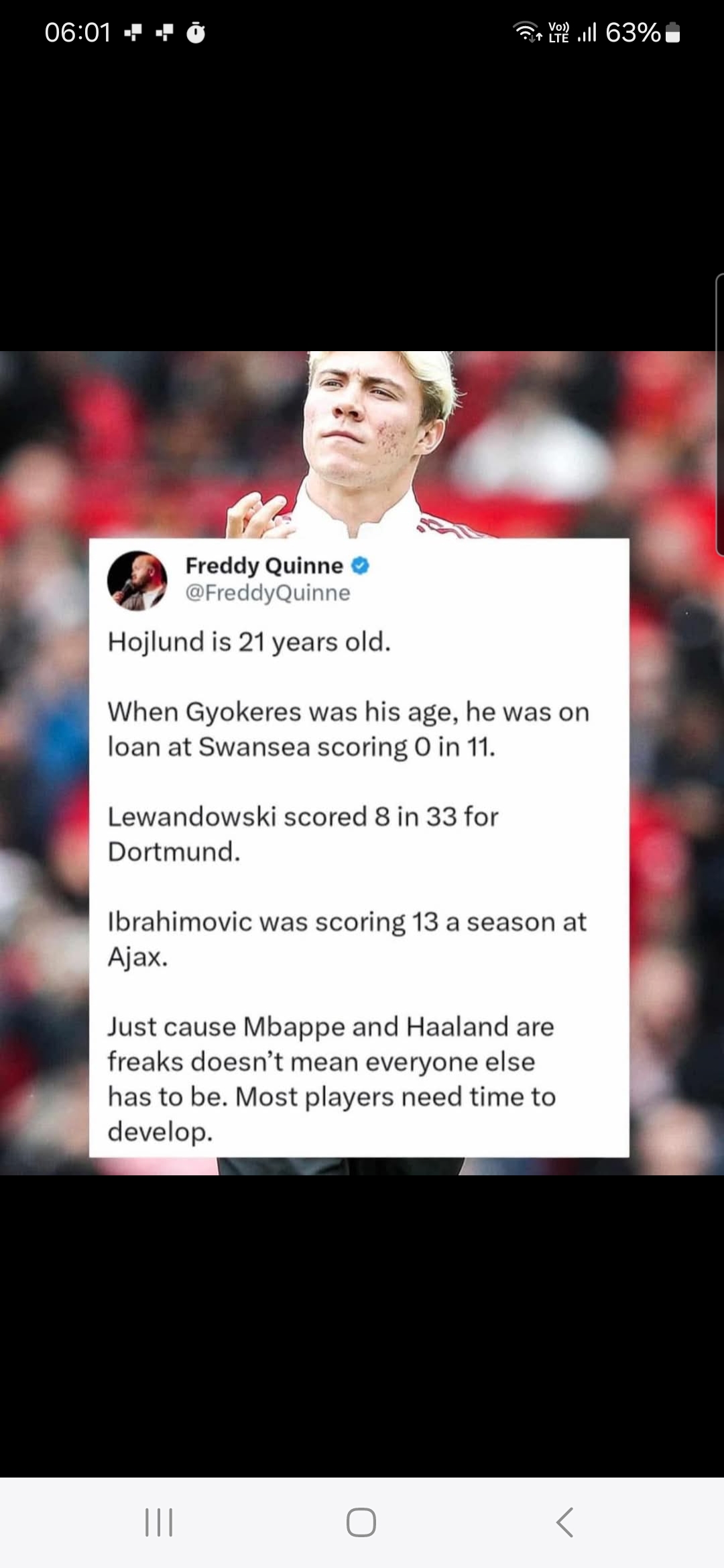 Just saying